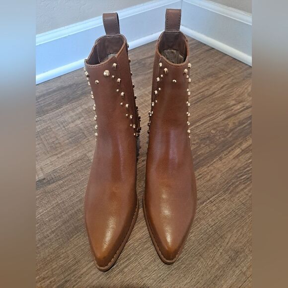 MICHEAL KOR'S KINLEE ASTOR Studded LADIES TAN  BOOTS SIZE 8M NEW OTHER - Picture 1 of 13
